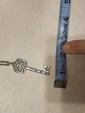 Silver Key Pendant Necklace